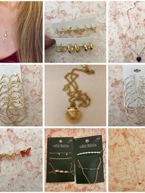 4 Necklaces. 1 Barrette. 42 Pairs of Earrings. (89 items total)